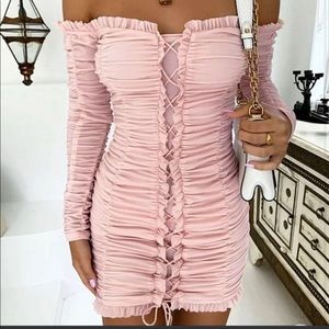 CERSI DRESS - PINK size SMALL TIGER MIST